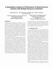 Research paper thumbnail of A quantitative analysis of performance of shared service systems with multiple resource contention