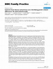 Research paper thumbnail of Ischemic heart disease and primary care: identifying gender-related differences. An observational study