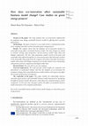 Research paper thumbnail of How does eco-innovation affect sustainable business model change? Case studies on green energy projects