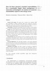 Research paper thumbnail of How do firms interpret extended responsibilities for a sustainable supply chain management of innovative technologies? An analysis of corporate sustainability reports in the energy sector