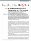 Research paper thumbnail of A 23-dB bismuth-doped optical fiber amplifier for a 1700-nm band