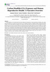 Research paper thumbnail of Carbon Disulfide (CS 2 ) Exposure and Human Reproductive Health-A Narrative Overview