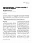 Research paper thumbnail of Challenges of Croatian Linguistic Terminology