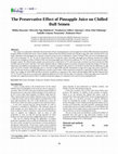 Research paper thumbnail of The Preservative Effect of Pineapple Juice on Chilled Bull Semen