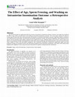 Research paper thumbnail of The Effect of Age, Sperm Freezing, and Washing on Intrauterine Insemination Outcome: a Retrospective Analysis