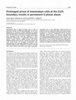 Research paper thumbnail of Prolonged arrest of mammalian cells at the G1/S boundary results in permanent S phase stasis