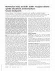 Research paper thumbnail of Mammalian mad2 and bub1/bubR1 recognize distinct spindle-attachment and kinetochore-tension checkpoints