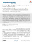 Research paper thumbnail of Comparative effects of two different crosslinkers on the properties of vegetable oil‐based polyurethanes