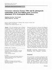 Research paper thumbnail of Grossuana codreanui (Grossu, 1946) and the phylogenetic relationships of the East Balkan genus Grossuana (Radoman, 1973) (Gastropoda: Rissooidea)