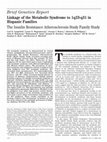 Research paper thumbnail of Linkage of the Metabolic Syndrome to 1q23-q31 in Hispanic Families