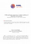 Research paper thumbnail of CMB quadrupole suppression. I. Initial conditions of inflationary perturbations