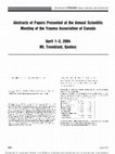 Research paper thumbnail of Restoration of Inflammatory Cytokine Balance by Small-Volume Hypertonic Saline Resucitation in Hemorrhagic Shock Trauma Patients