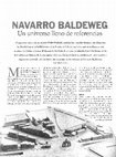 Research paper thumbnail of Navarro Baldeweg. Un universo lleno de referencias