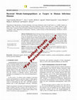 Research paper thumbnail of Bacterial Metalo-Aminopeptidases as Targets in Human Infectious Diseases