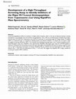 Research paper thumbnail of Development of a High-Throughput Screening Assay to Identify Inhibitors of the Major M17-Leucyl Aminopeptidase from Trypanosoma cruzi Using RapidFire Mass Spectrometry