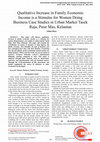 Research paper thumbnail of Qualitative Increase in Family Economic Income is a Stimulus for Women Doing Business Case Studies in Urban Market Tasek Raja, Pasir Mas, Kelantan