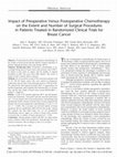 Research paper thumbnail of Impact of Preoperative Versus Postoperative Chemotherapy on the Extent and Number of Surgical Procedures in Patients Treated in Randomized Clinical Trials for Breast Cancer