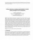 Research paper thumbnail of Coding randomness: accepting unpredictability in modular systems through the use of computation