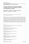 Research paper thumbnail of Strategies evaluation in environmental conditions by symbolic data analysis: application in medicine and epidemiology to trachoma