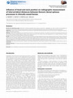 Research paper thumbnail of Influence of head and neck position on radiographic measurement of intervertebral distances between thoracic dorsal spinous processes in clinically sound horses