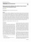 Research paper thumbnail of Ethical capacity and its challenges in the academy of science: historical continuities and contemporary violence