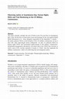 Research paper thumbnail of Observing Justice at Guantánamo Bay: Human Rights NGOs and Trial Monitoring at the US Military Commissions