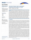 Research paper thumbnail of Assessment of extreme values in geomagnetic and geoelectric field variations for Canada