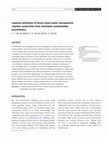 Research paper thumbnail of Capacity attributes of future urban water management regimes: projections from Australian sustainability practitioners