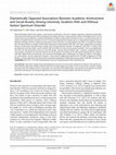 Research paper thumbnail of Diametrically opposed associations between academic achievement and social anxiety among university students with and without autism spectrum disorder