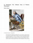 Research paper thumbnail of Is Kantianism The Ultimate Form of Western Philosophy? (November 2024 version)