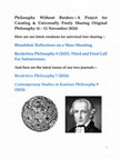 Research paper thumbnail of Philosophy Without Borders—A Project for Creating & Universally Freely Sharing Original Philosophy (4 - 11 November 2024)