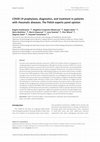 Research paper thumbnail of COVID-19 prophylaxis, diagnostics, and treatment in patients with rheumatic diseases. The Polish experts panel opinion