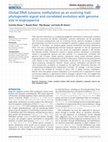 Research paper thumbnail of Global DNA cytosine methylation as an evolving trait: phylogenetic signal and correlated evolution with genome size in angiosperms