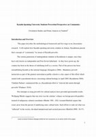 Research paper thumbnail of Kazakh-Speaking University Students Proverbial Perspectives on Community: Circulation Studies and Frame Analysis in Tandem 