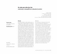 Research paper thumbnail of As Redes Para Além Dos Rios: Urbanização E Desequilíbrios Na Amazônia Brasileira