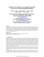 Research paper thumbnail of Prevalencia de la Diabetes en la Republica Argentina: Proyecciones Utilizando Simulación Dinámica