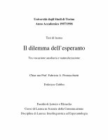 Research paper thumbnail of Il dilemma dell'esperanto