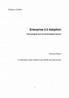 Research paper thumbnail of Enterprise 2.0 Adoption: Technological and non-technological factors.