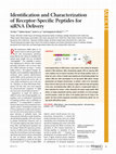 Research paper thumbnail of Identification and Characterization of Receptor-Specific Peptides for siRNA Delivery