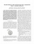 Research paper thumbnail of Reynolds flocking in reality with fixed-wing robots: Communication range vs. maximum turning rate