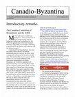 Research paper thumbnail of Canadio-Byzantina no.23 (January 2012)