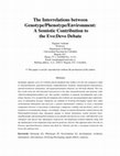 Research paper thumbnail of The Interrelations Between Genotype-Phenotype-Environment A semiotic Contribution to Evo Devo Debate  SEED Vol 5 N2-2005