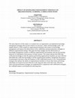 Research paper thumbnail of IMPACT OF KNOWLEDGE MANAGEMENT STRATEGY ON ORGANIZATIONAL LEARNING: A SIMULATION STUDY