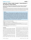 Research paper thumbnail of Inside the “African Cattle Complex”: Animal Burials in the Holocene Central Sahara