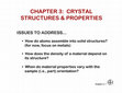 Research paper thumbnail of Crystal Structure and Properties