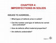 Research paper thumbnail of Imperfections in Solids