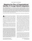 Research paper thumbnail of Mapping the Play of Organizational Identity in Foreign Market Adaptation 