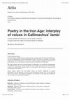 Research paper thumbnail of Poetry in the Iron Age: Interplay of Voices in Callimachus’ Iambi