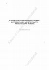 Research paper thumbnail of Rapporto sull'assetto istituzionale e amministrativo delle Marche