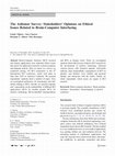 Research paper thumbnail of The Asilomar Survey: Stakeholders’ Opinions on Ethical Issues Related to Brain-Computer Interfacing